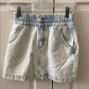 Denim mini skirt